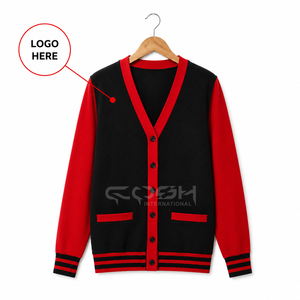 Pulls cardigan à col en V légers, respirants et élégants pour femmes, avec logo personnalisé Cosh International, pour les sororités. - Product Image 1
