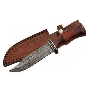 Cuchillos de Caza Personalizados Damascus Tracker, Cuchillo de Supervivencia para Exteriores, Cuchillos de Acero Inoxidable Damascus Tracker para Camping y Actividades al Aire Libre - Product Image 2