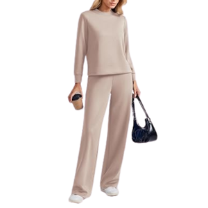 New <b>Women</b> Heavy <b>weight</b> Cotton Tracksuit Full Sleeve Loose Fit Casual Winter Wear Long Pants Track Suit <b>Set</b> - Product Image 1