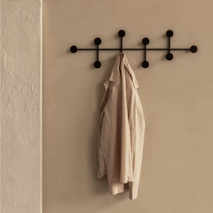 New Arrival Modern Black Round <b>Wall</b> <b>Hooks</b> <b>Rack</b> Decorative Coat Hanger Organizer Home Stylish Durable Practical - Product Image 1
