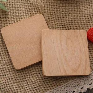 Handmade Natural <b>Wooden</b> <b>Slice</b> coaster Set Bohemian Design Custom Size Eco-friendly Washable Non-Toxic Home Decor - Product Image 4
