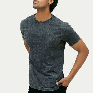 T-shirt Homme Col Rond Coupe Ample 100% Coton Écologique Personnalisé avec Logo, Effet Délavé Acide Vintage - Product Image 6