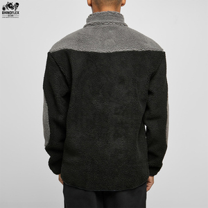 Custom Logo Solid Color <b>Sherpa</b> <b>Jacket</b> Breathable Winter <b>Jackets</b> <b>For</b> <b>Man</b> Long Sleeve <b>Sherpa</b> <b>Jacket</b> <b>Men's</b> - Product Image 4
