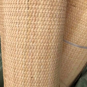 Rattan webbing rustic Close weave mesh roll for vintage furniture made in Vietnam with rattan pole handle for decoration - Product Image 1