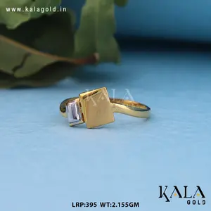 Contemporary <b>Plain</b> Gold 18K/22K High Finish Finger <b>Ring</b> for Weddings Parties Anniversaries Jewelry Collection - Product Image 3