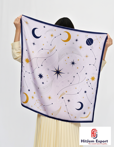 Écharpes personnalisées innovantes de qualité supérieure, design imprimé, foulard de mode, hijab, châle, écharpe carrée douce au toucher soyeux, vente en gros - Product Image 6