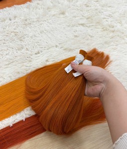 Extensions de cheveux naturels Remy vietnamiens en vrac à coller, texture soyeuse et douce, réutilisables, sans nœuds, durables, 100 % cheveux humains, diverses couleurs - Product Image 3