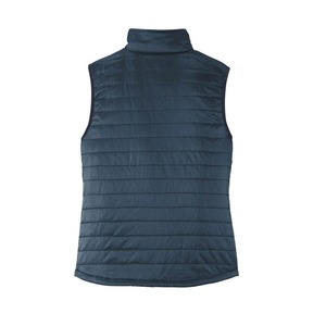 Chaleco Acolchado de Color Sólido para Mujer con Cierre de Cremallera, Cuello Alto, Resistente al Viento, Estilo Casual - Product Image 6
