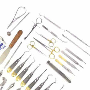 Kit complet d'extraction dentaire en acier inoxydable, ensemble d'instruments de chirurgie buccale avec élévateurs radiculaires à poignée dorée - Product Image 6