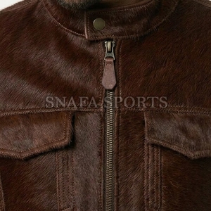 Apparel Clothing Casual Autumn Wear Outdoor Wear Zipper Closure Hair on <b>Leather</b> <b>Jackets</b> Online Best Cowhide <b>Men</b> <b>Leather</b> <b>Jackets</b> - Product Image 6