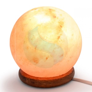 Rock Salt Hand Crafted <b>Small</b> Ball Shaped Salt Lamp in Pink Color a Best Ionizer-Sian Enterprises - Product Image 3