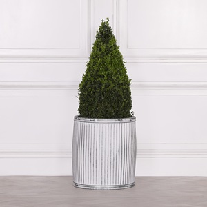 Set of 3 Large Customized White Washed Finishing Handmade <b>Dolly</b> Planters <b>Tub</b> for Outdoor Garden Use t cheap Price - Product Image 3