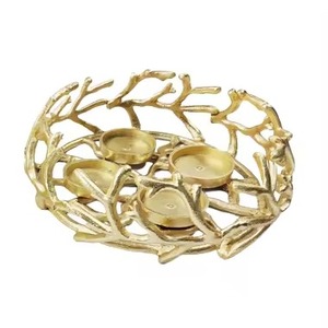 Modern Style Metal Tealight Candle Holder Diwali Decoration Candle <b>Stand</b> Festive Decor - Product Image 1