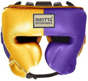 Ensemble de boxe en cuir véritable durable OEM, logo personnalisé, jaune et bleu, équipement d'entraînement pour salles de sport professionnelles et entraînement MMA - Product Image 6
