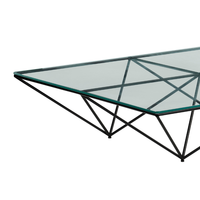 Table basse en verre artisanale sur mesure fabriquée au Vietnam, table basse provenant d'un fabricant vietnamien