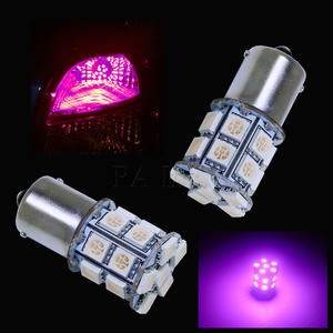 Bombilla LED HYUGA de 12V con Lente Rosa, 20SMD 5050, Universal para Luz Trasera de Coche, Luz de Señal de Giro, Luz de Freno, Mejora de Equipamiento - Product Image 2