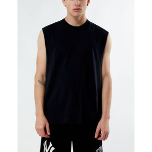 Camiseta sin mangas informal de verano para hombre, estilo urbano, de algodón transpirable de malla de secado rápido, personalizada con transferencia térmica - Product Image 1