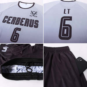 Conjunto de Uniforme de Fútbol Sublimado Elite, Jersey y Pantalones Cortos de Malla con Degradado Personalizado, Transpirable, de Secado Rápido, Producción en Masa - Product Image 3
