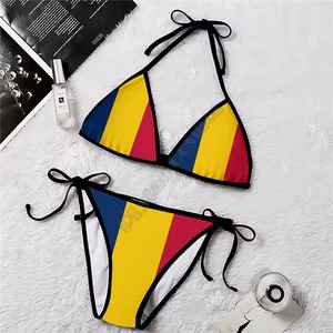 NUEVO 2026 Conjunto de Bikini de 2 Piezas para Mujer, Diseño Clásico Europeo Americano, Logotipo Frontal, Secado Rápido y Transpirable, Venta al Por Mayor - Product Image 5