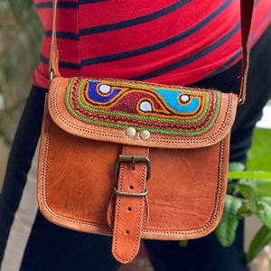 Bolso de hombro de piel de cabra hecho a mano para mujer, bandolera cruzada de 5x7 pulgadas, monedero de cuero - Product Image 4