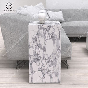 Modern Marble Coffee <b>Table</b> Minimalist Design Living Room Furniture Durable <b>Stone</b> <b>Top</b> Rectangle Shape Home Decor - Product Image 3