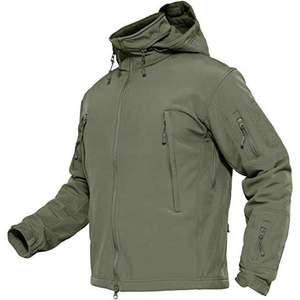 Men Blue <b>Soft</b> <b>Shell</b> Tactical <b>Jackets</b> Waterproof <b>Hooded</b> Windbreaker Outdoor <b>Jackets</b> for Hiking and Field Work Comfortable - Product Image 3