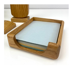 Porte-notes collant en bois organisateurs poste de bureau pour bureau maison école derniers artisanat classique porte-bloc-notes en bois - Product Image 3