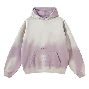 Sweat à capuche pour homme, effet délavé vintage, coupe décontractée, tissu doux, avec poignets côtelés, capuche à cordon et poche avant - Product Image 4