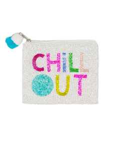 Pochette à monnaie tendance en coquillages perlés, pochette zippée en coquillages perlés bleus, fabriquée à la main en Inde, pour femmes et filles - Product Image 2