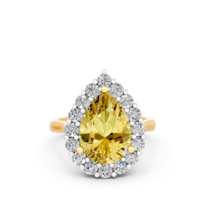 14K 9K 10K 18K Solid Gold 3Ct Lab Grown Yellow Diamond Classic <b>Custom</b> <b>Ring</b> Certified Jewelry MOQ 3pc 10pc RJC OEM ODM E201279 - Product Image 4