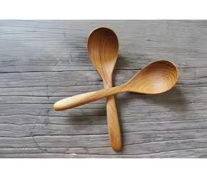 Cuchara de madera hecha a mano, cuchara de cocina natural para revolver, mezclar, arroz, curry, sopa, salsa, accesorio de cocina - Product Image 3