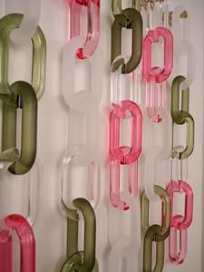Resin Link Chain Modern Design Colorful Art <b>Decorative</b> Waterproof Hanging Function Customizable Logo India ARIF - Product Image 1