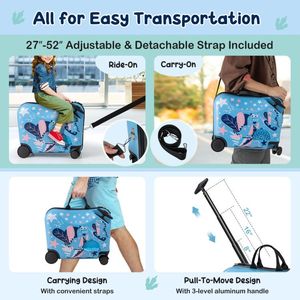 Set di Valigie da Viaggio per Studenti 2 Pezzi con Ruote Girevoli e Manico in Alluminio - Product Image 5