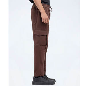 Pantalon cargo moderne, coupe décontractée, confortable, en mélange de coton, idéal pour le streetwear et les looks décontractés - Product Image 5