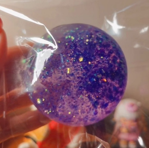 Pelota Antiestrés para Niños y Adultos de 6 cm, Pelota de Maltosa TPR, Juguetes Sensoriales Redondos, Cubo Azul - Product Image 2