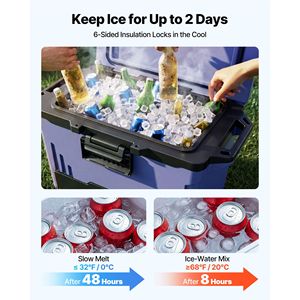 Glacière rigide portable 50QT, étanche, garde les aliments au frais pendant 48 heures - Product Image 5
