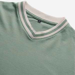 Camisetas Extra Grandes de Alta Calidad para Hombre, 100% Algodón, Logotipo Personalizado, Manga Larga, Color Sólido, Impresión por Sublimación Personalizada, Transpirables - Product Image 4