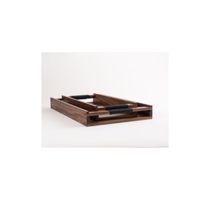 Plateau de petit-déjeuner en bois naturel fait à la main avec poignées, plateau de service rustique pour café, thé, nourriture, collations, cuisine - Product Image 3
