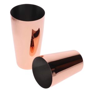 Shaker à cocktails robuste en acier inoxydable rose doré, mélangeur de boissons en gros avec passoire pour outils de bar, équipement de café et usage domestique - Product Image 2