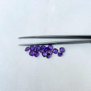 Certified Natural 4mm African Amethyst Faceted <b>Cushion</b> Cut Loose Gemstone Silver Jewelry From Manufacturer Supplier Trending Now - Product Image 2