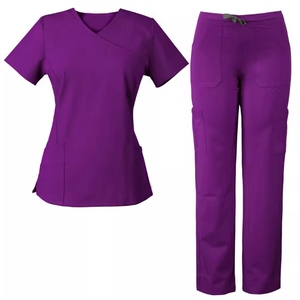 OEM Available Wholesale Rate Medical Scrub <b>Tops</b> Cotton Fleece Unisex Custom Color Summer Hospital Scrubs Uniform Custom Logo - Product Image 1