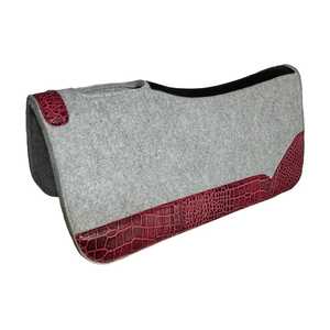 Tapis de selle en feutre de laine profilé de qualité supérieure pour chevaux de style western, équipement d'équitation, fabricant en gros - Product Image 1