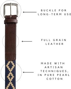 Ceinture tressée pour homme de haute qualité ODM, en cuir véritable tanné végétal, boucle en laiton, style décontracté, prix de gros OEM - Product Image 4