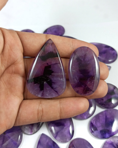 Cabochons en améthyste naturelle, prix de gros pour la fabrication de pendentifs et d'artisanat de bijoux - Product Image 3