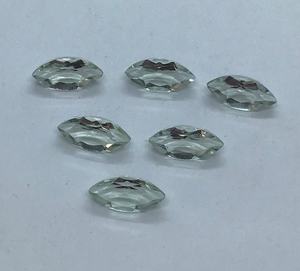 Piedras preciosas sueltas de amatista verde natural con corte marquesa de 3-20 mm, piedras de amatista verde para engaste de anillos y colgantes, fabricación de joyería al por mayor. - Product Image 1