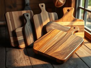 Planche à découper en bambou lisse double face, écologique et personnalisée, avec poignée, pour la cuisine - Product Image 3