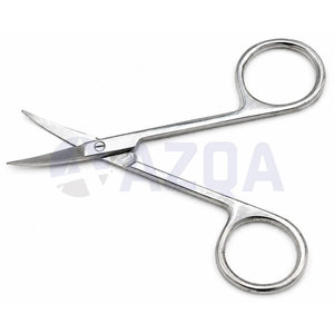Ciseaux à ongles et à cuticules incurvés en acier inoxydable avec lames tranchantes pour manucure, pédicure et soin des ongles professionnels - Product Image 3