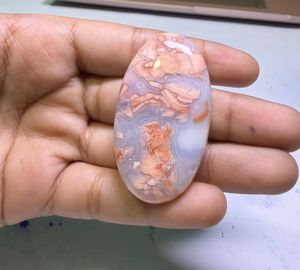 พลอยอะเกตทรงหลังเบี้ยคุณภาพสูงจากฝ้ายธรรมชาติ เปลี่ยนสีได้ น้ำหนัก 48 กะรัต เหมาะสำหรับทำเครื่องประดับ - Product Image 1