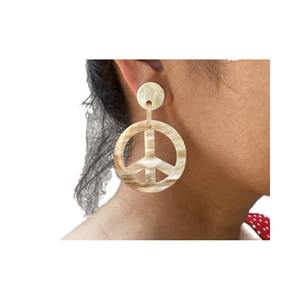 Pendientes de Cuerno Natural Hechos a Mano, Joyería Ecológica Ligera y Moderna para Mujer - Product Image 2