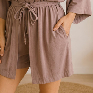 Ensemble de vêtements de détente pour femmes, en polyester et viscose, confortable, respirant, écologique - Product Image 5